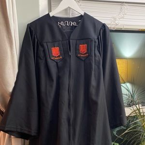 Virginia Tech graduation gown